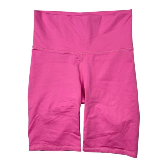 Terez Pink High Rise Wide Waistband High Rise Workout Athletic Bike Short Size S - Picture 1 of 3